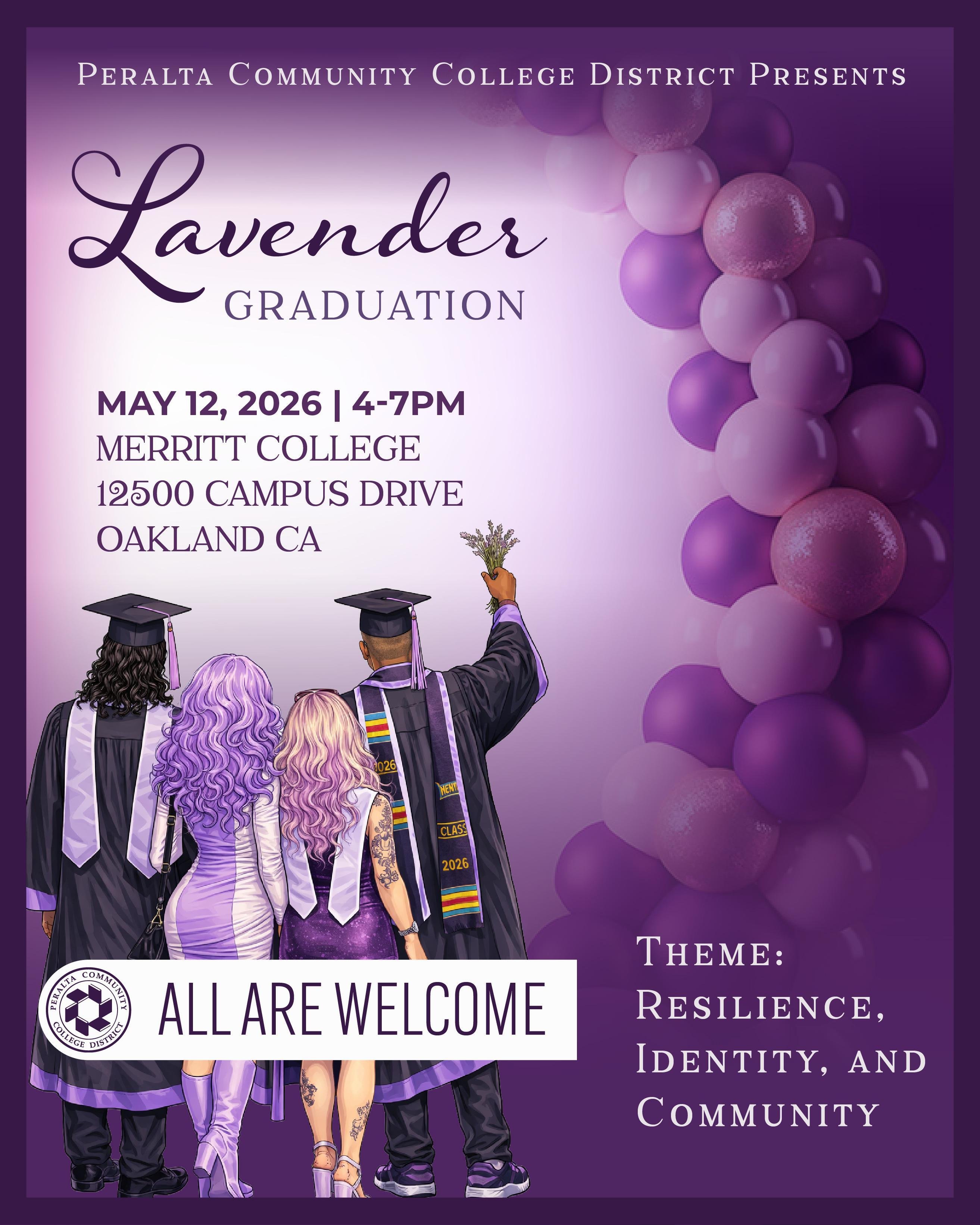 2026 Lavender Graduation Flyer