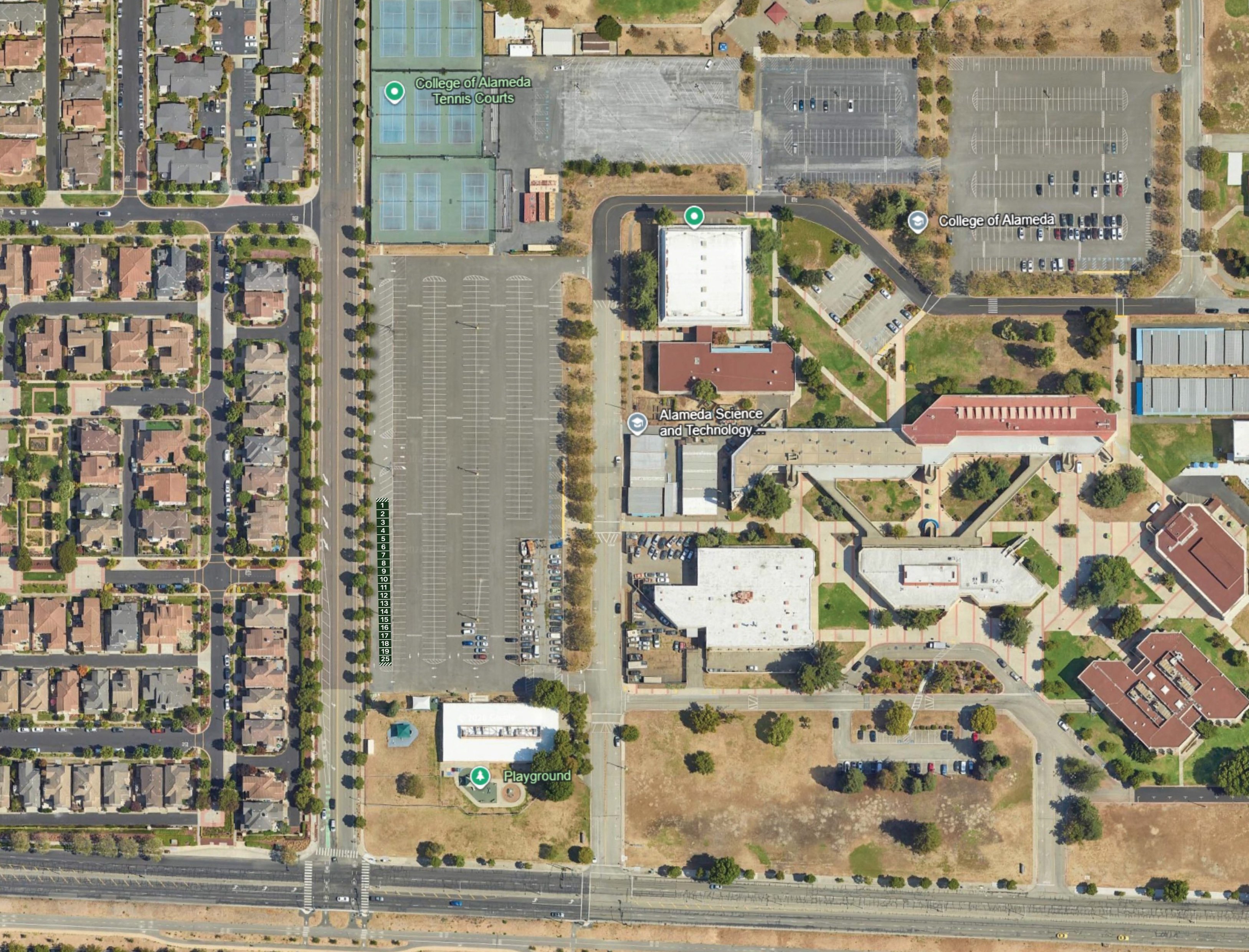 CoA Free Parking Map