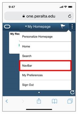 Mobile ONEPeralta Access Step 4