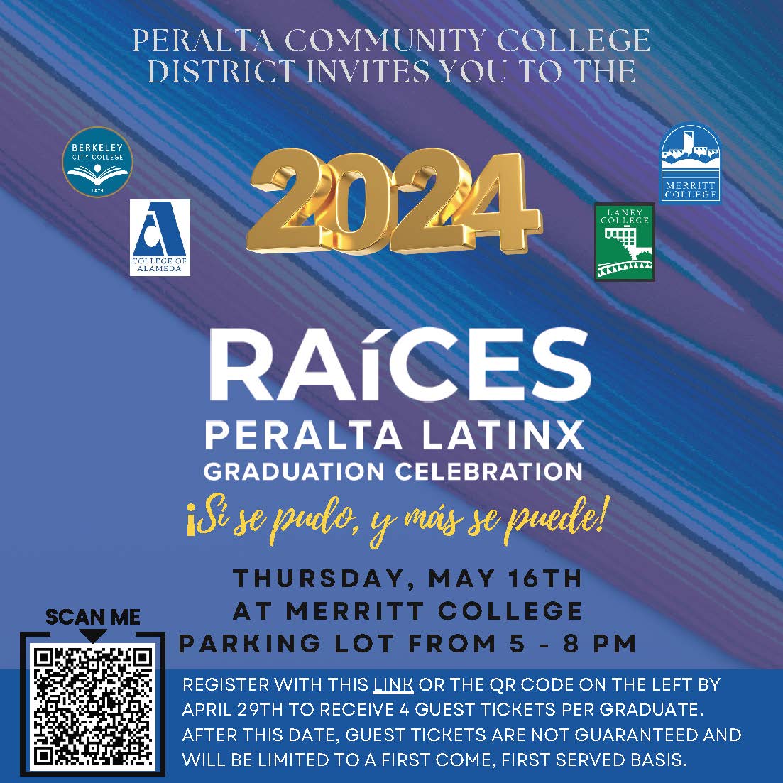 RAICES 2024 Graduation Celebration Flyer English