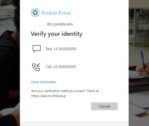 microsoft sign in verify your identity step screenshot