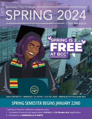 Berkeley City College Spring 2024 Class Schedule