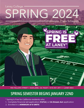 Laney College Spring 2024 Class Schedule