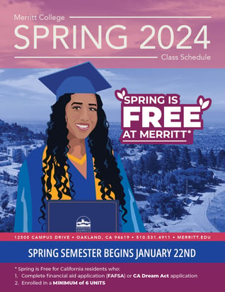 Merritt College Spring 2024 Class Schedule