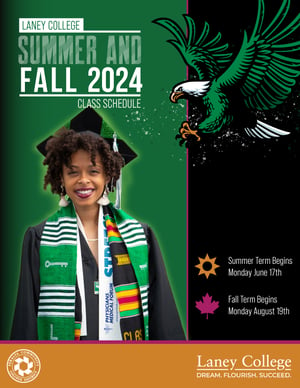 Laney College Summer-Fall 2024 class schedule