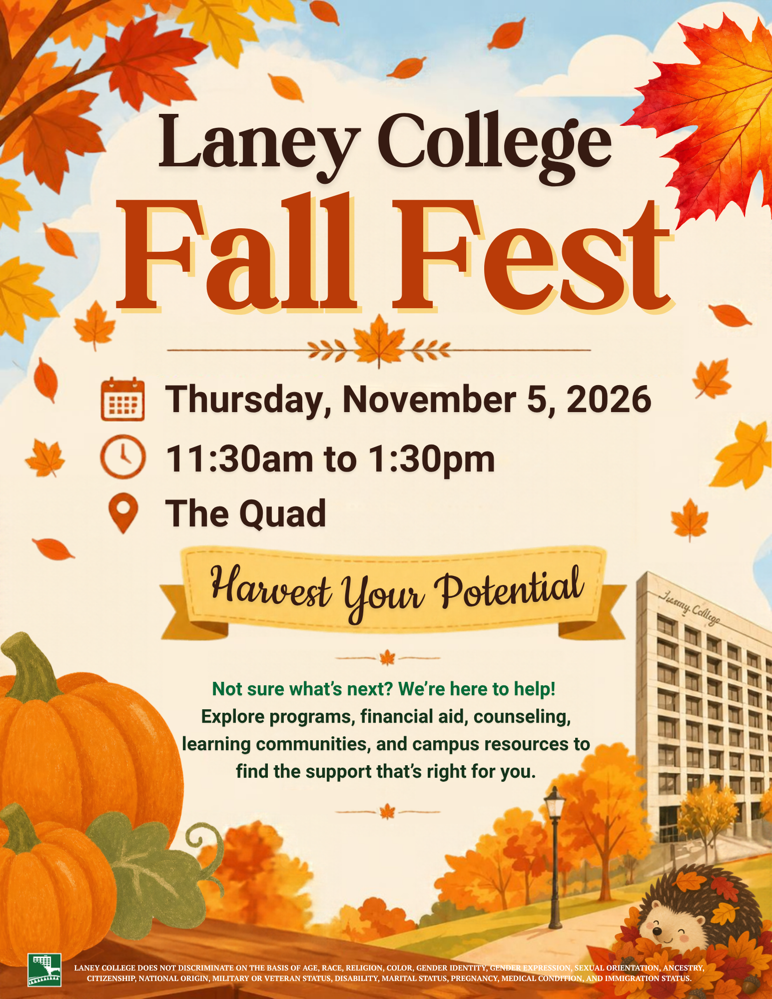 Harvest Your Potential @ Laney