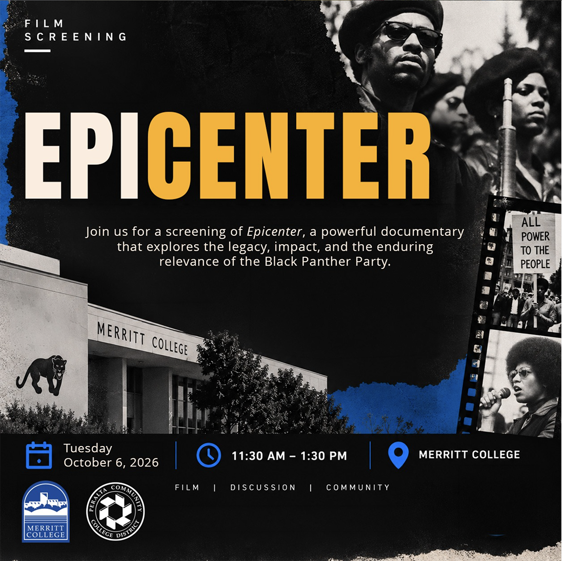 "Epicenter" doc explores Black Panther Party legacy, impact & relevance, 10/6 @ 11:30am