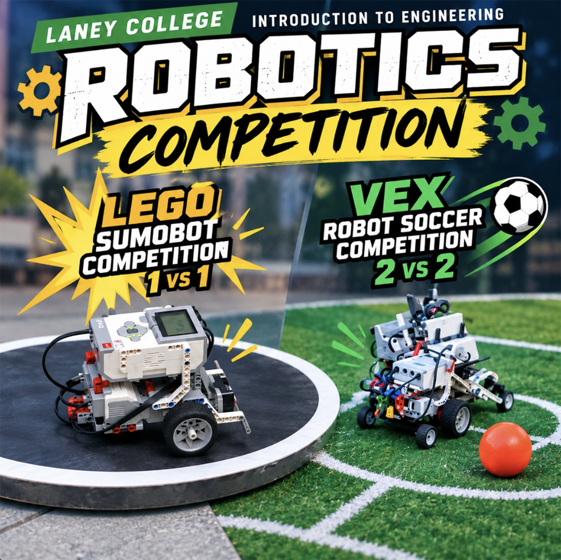 Robotics Engineering Competition @ Laney College, Nov. 4, 3:30-5:30pm