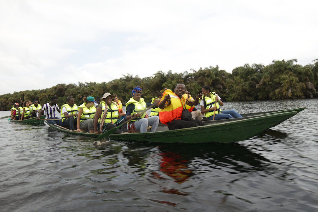 Canoe fun to Nzulezu Village, Western Ghana